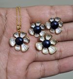 Shefali Flower Original Pearl Pendant Set - Image 5