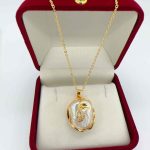 White Color Pearl With Golden Metal Mother Locket