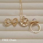 100% Original Purple Color Pearl Pendant Set - Image 2