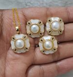 Shell With Original Pearl Pendant Set - Image 3