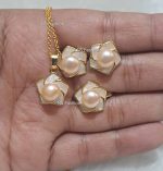 Spiral Design Original Pearl Pendant Set - Image 2