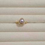Tri-Angle Shape Adjustable Pearl Finger Ring - Image 5