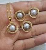 Twisted Design Original Pearl Pendant Set - Image 4