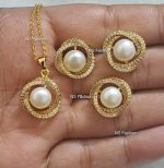 Twisted Design Original Pearl Pendant Set - Image 2