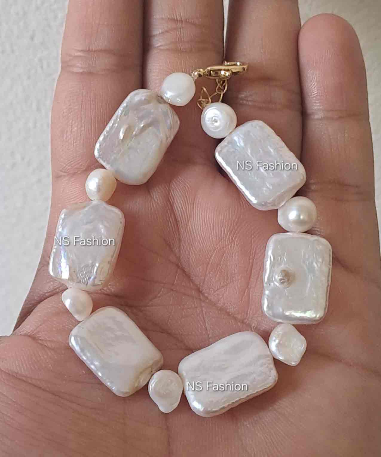 white-color-mother-pearl-adjustable-bracelet White Color Mother Pearl Adjustable Bracelet - Image 1