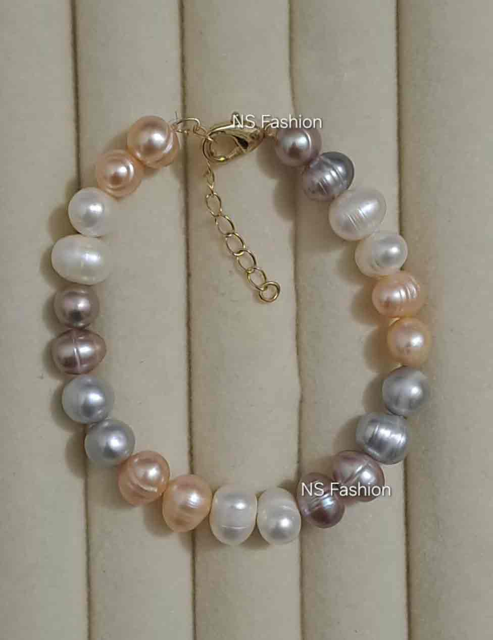 2-2 2-2 Pearl Multi Color Adjustable Bracelet - Image 1