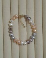 100% Original Multi Color Pearl Adjustable Bracelet