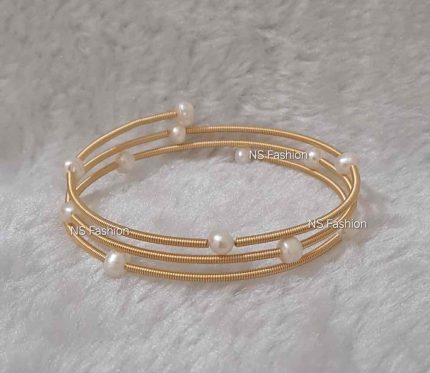 Multi Layer White Color Pearl Adjustable Bracelet