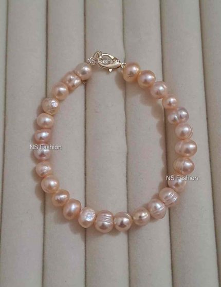 100% Original Pink Color Pearl Adjustable Bracelet