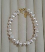 100% Original White Color Pearl Adjustable Bracelet