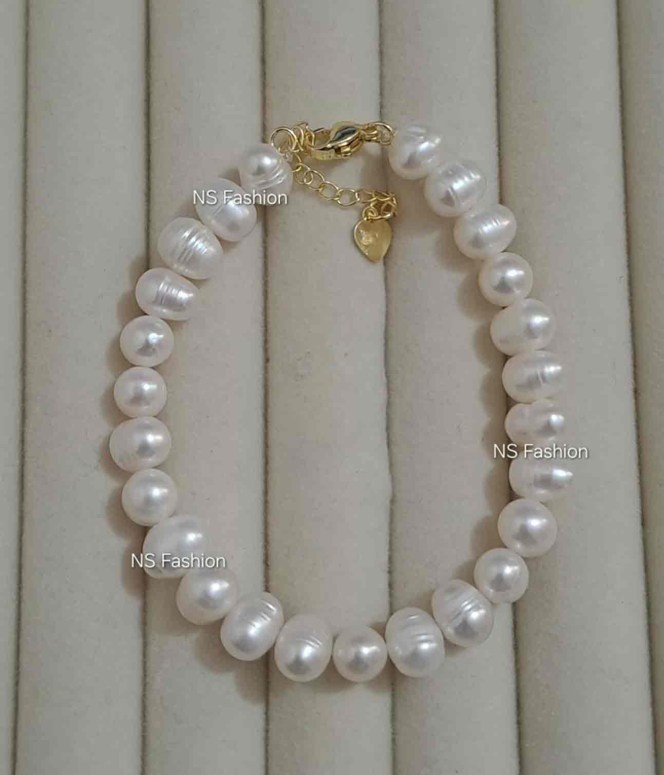 white-color-pearl-adjustable-bracelet 100% Original White Color Pearl Adjustable Bracelet - Image 1