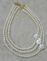 100% Original Freshwater Pearl with Royal Baroque Pearl Necklace