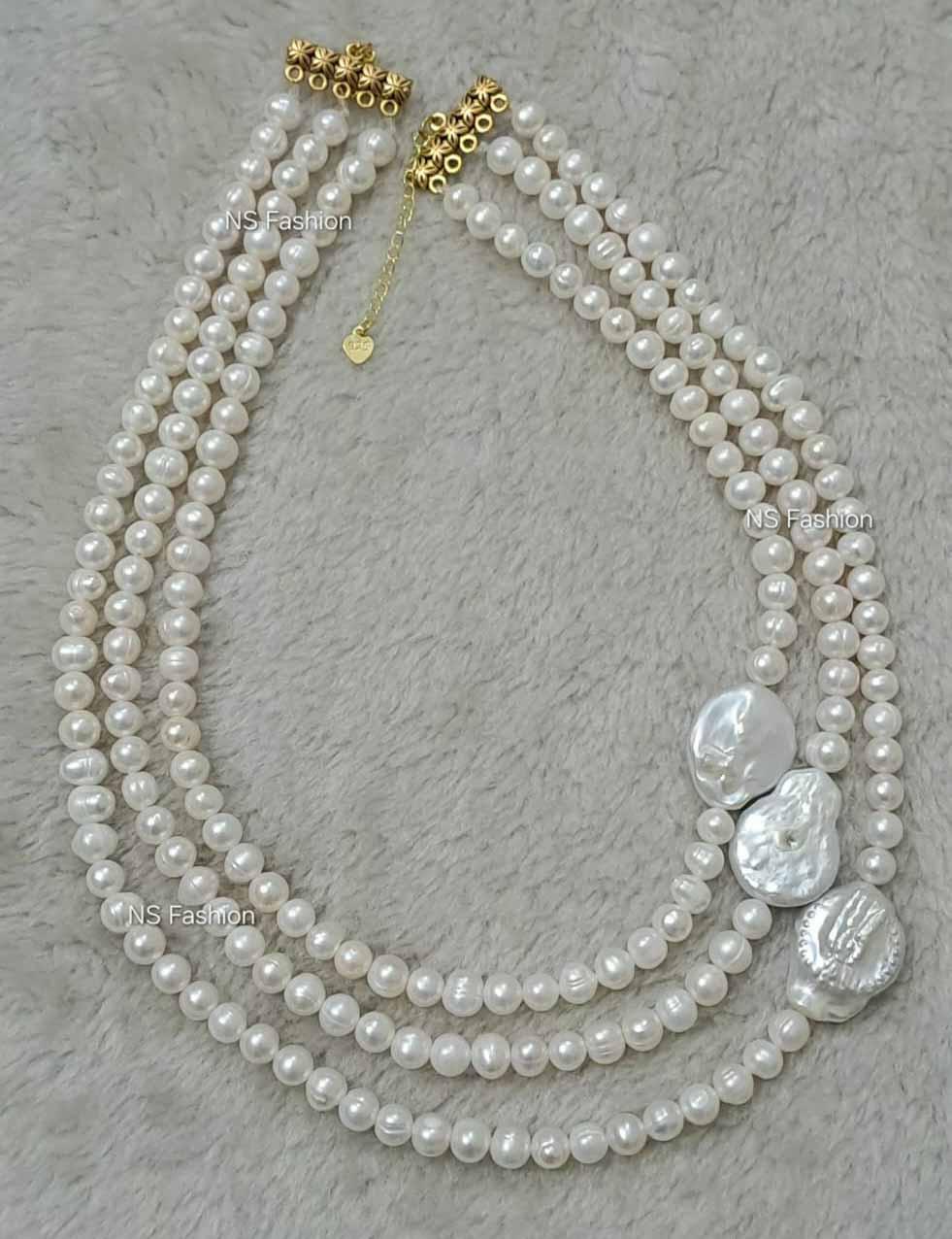 100%-original-freshwater-pearl-with-baroque-pearl-necklace 100% Original Freshwater Pearl with Royal Baroque Pearl Necklace - Image 1